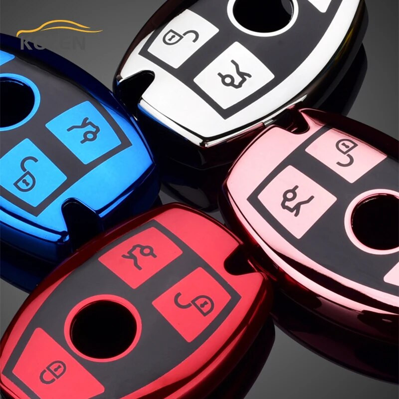 Μαλακό κάλυμμα θήκης κλειδιού τηλεχειριστηρίου αυτοκινήτου TPU για Mercedes Bnez CLA GLC GLA GLK W203 W210 W211 W204 W176 ABCR Class AMG Αξεσουάρ