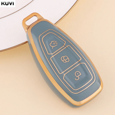 NOU TPU pentru chei de la distanță de mașină Husa Shell Cover Fob pentru Ford Focus 3 4 ST Mondeo MK3 MK4 Fiesta Fusion Kuga 2013 2014 2015 2017 2018