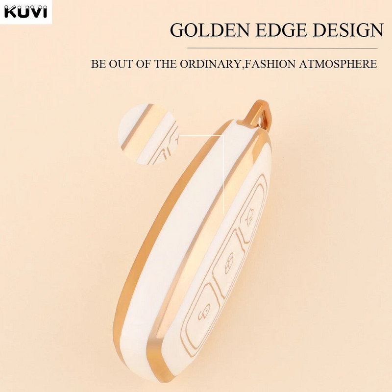 NOU TPU pentru chei de la distanță de mașină Husa Shell Cover Fob pentru Ford Focus 3 4 ST Mondeo MK3 MK4 Fiesta Fusion Kuga 2013 2014 2015 2017 2018