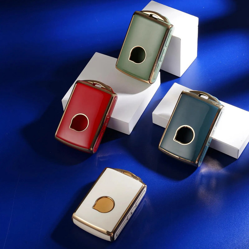 Θήκη κάλυμμα κλειδιού αυτοκινήτου για Volvo XC40 XC60 S90 XC90 V90 Polestar 1 2 C30 2019 2020 Μπρελόκ Συναγερμός αυτοκινήτου Αξεσουάρ τηλεχειριστηρίου W1D7