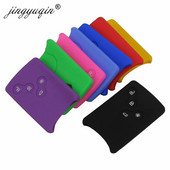 jingyuqin 4 nupuga autovõtme silikoonkatte kaitsehoidja Renault Clio Logan Megane 2 3 Koleos Scenic Card võtmehoidja ümbrisele