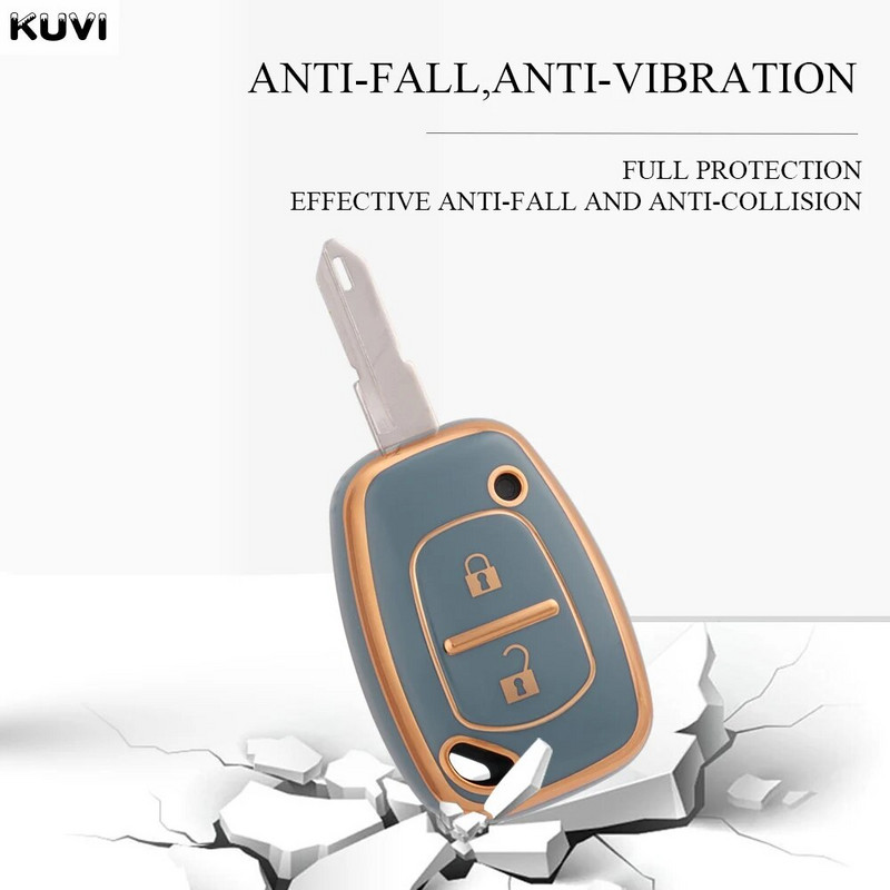 NOU TPU Carcasa pentru cheia de la distanță pentru Renault Movano Trafic Kangoo Vauxhall Opel Vivaro Accesorii de protecție Fob