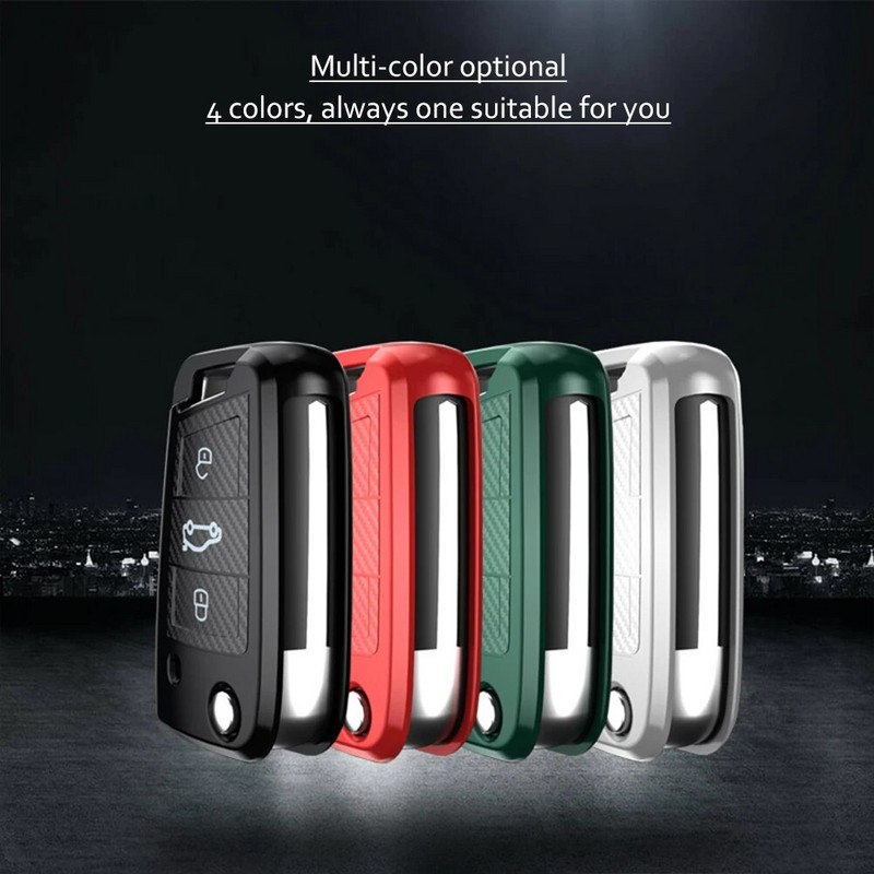 Husă pentru cheia auto pentru Volkswagen VW Golf mk7 7 3 4 5 6 6r Skoda Octavia A7 polo 9n mk4 passat b7 b8 Tiguan Accesorii