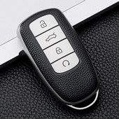 4 pogu TPU+ādas automašīnas atslēgas vāciņš priekš Chery Tiggo 8 PLUS 8 Pro 7 Pro Arrizo 5 PLUS 2021 automašīnas turētāja somas veidošanas piederumi