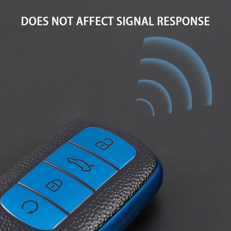 Husă pentru chei de mașină din TPU + 4 butoane din piele pentru Chery Tiggo 8 PLUS 8 Pro 7 Pro Arrizo 5 PLUS 2021 Suport auto Geanta Accesorii de stil