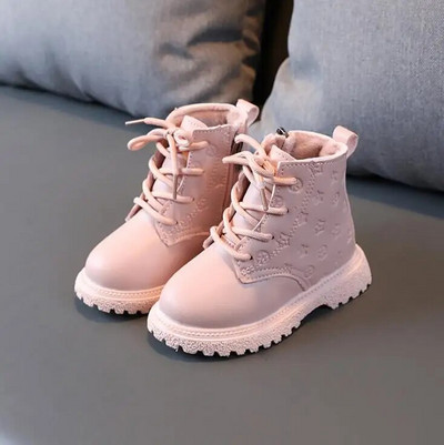 Cizme Fete Toamna Iarna Plus Cizme Copii Băieți Fete Pantofi Brand Fashion Piele Moale Ghete Călduțe Copii