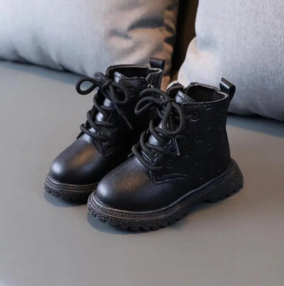 Cizme Fete Toamna Iarna Plus Cizme Copii Băieți Fete Pantofi Brand Fashion Piele Moale Ghete Călduțe Copii