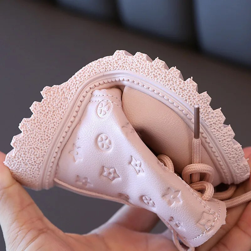 Čizme za djevojčice Jesen Zima Plišane dječje čizme Dječaci Cipele za djevojčice Modne marke Tople dječje čizme od meke kože