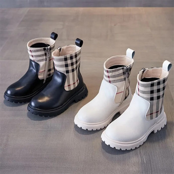 Παιδική μπότα 2023 Φθινόπωρο/Χειμώνας British Gril Παπούτσια Κλασικά Μποτάκια Αστραγάλου Μόδα Παιδικά Παπούτσια Κοριτσίστικα Μποτίνια Big Boy Boots