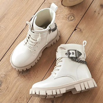 Νέα παιδικά παπούτσια Μαλακή σόλα Casual μποτάκια για κορίτσια βαμβακερά παπούτσια Αντιολισθητικά δερμάτινα μποτάκια για αγόρια Μαθητικά παπούτσια παιδικά παπούτσια