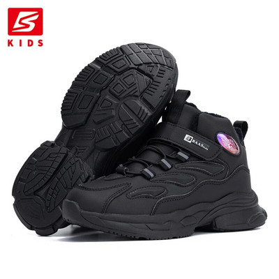 Baasploa Boys Παιδικές χειμωνιάτικες μπότες για χιόνι για κορίτσια Βαμβακερά παπούτσια Παιδική μόδα Χοντρό φλις Keep ζεστό Αδιάβροχο υπαίθριο πάνινα παπούτσια Causal