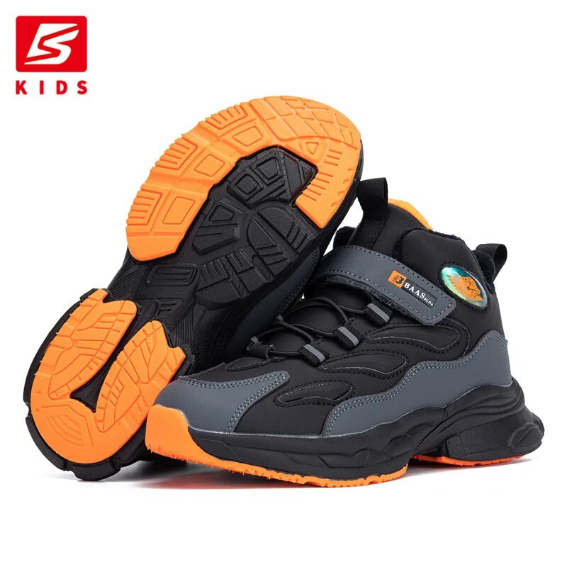 Baasploa Boys Παιδικές χειμωνιάτικες μπότες για χιόνι για κορίτσια Βαμβακερά παπούτσια Παιδική μόδα Χοντρό φλις Keep ζεστό Αδιάβροχο υπαίθριο πάνινα παπούτσια Causal