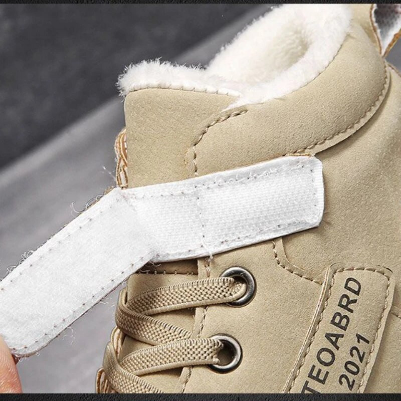 Laste lumesaapad Talvised Thikcen Warm Plus Velet Voodriga Poiste Spordijalatsid Tüdrukutele Libisemiskindlad Tossud Õpilasjalatsid Matkasaapad