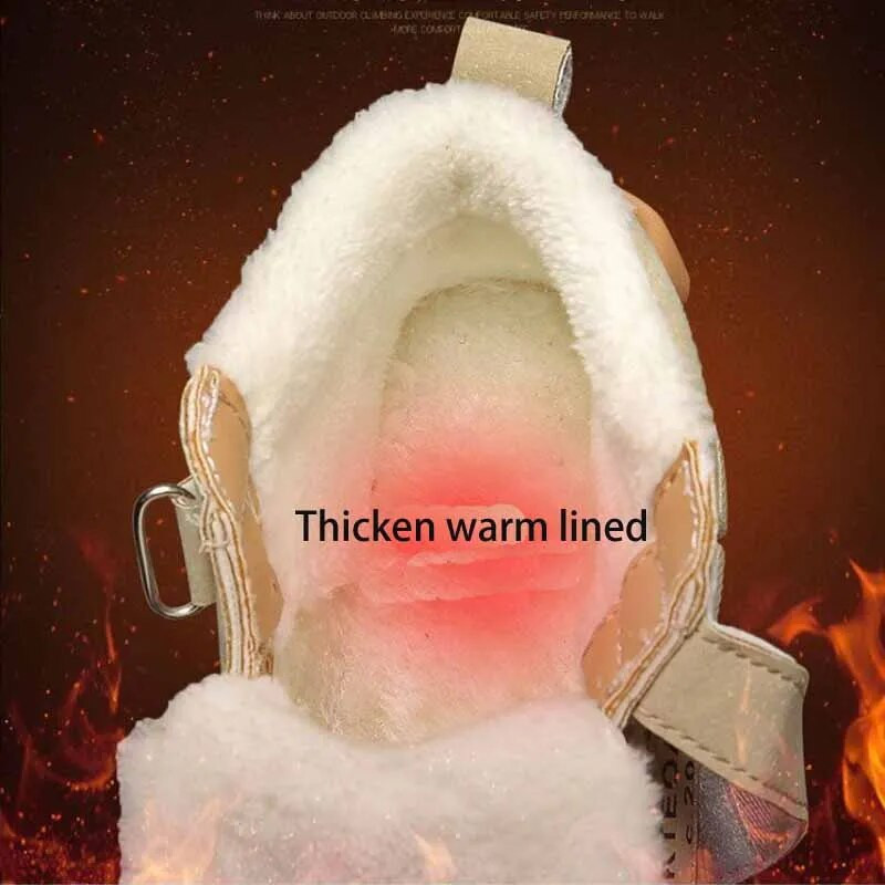 Laste lumesaapad Talvised Thikcen Warm Plus Velet Voodriga Poiste Spordijalatsid Tüdrukutele Libisemiskindlad Tossud Õpilasjalatsid Matkasaapad