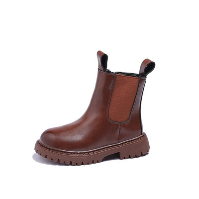 2023 Νέα χειμερινά παιδικά παπούτσια PU Δερμάτινα αδιάβροχα παλίρροια Παιδικά μποτάκια για το χιόνι Μάρκα κορίτσια αγόρια Μπότες από καουτσούκ Μόδα αθλητικά παπούτσια