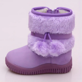 Νέες μπότες χιονιού για κορίτσια Χειμερινές άνετες χοντρές ζεστές μπότες παιδικές μπότες χοντρό μπότες παιδικές φθινοπωρινές χαριτωμένες μπότες για αγόρια Παπούτσια Princess