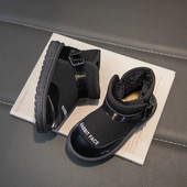 2023. aasta tüdrukute lumesaapad PU Mood puuvillased lastele Mitmekülgsed pehmed hingavad värvid Sobivad hingavad poiste lühikesed saapad libisemiskindlad