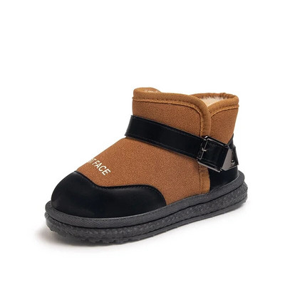 2023. aasta tüdrukute lumesaapad PU Mood puuvillased lastele Mitmekülgsed pehmed hingavad värvid Sobivad hingavad poiste lühikesed saapad libisemiskindlad