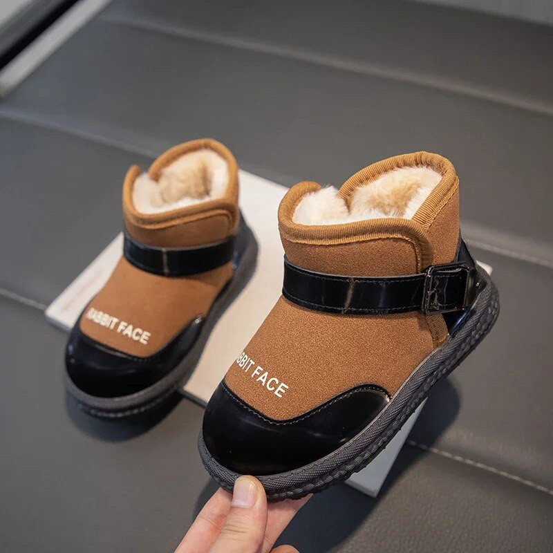 2023. aasta tüdrukute lumesaapad PU Mood puuvillased lastele Mitmekülgsed pehmed hingavad värvid Sobivad hingavad poiste lühikesed saapad libisemiskindlad