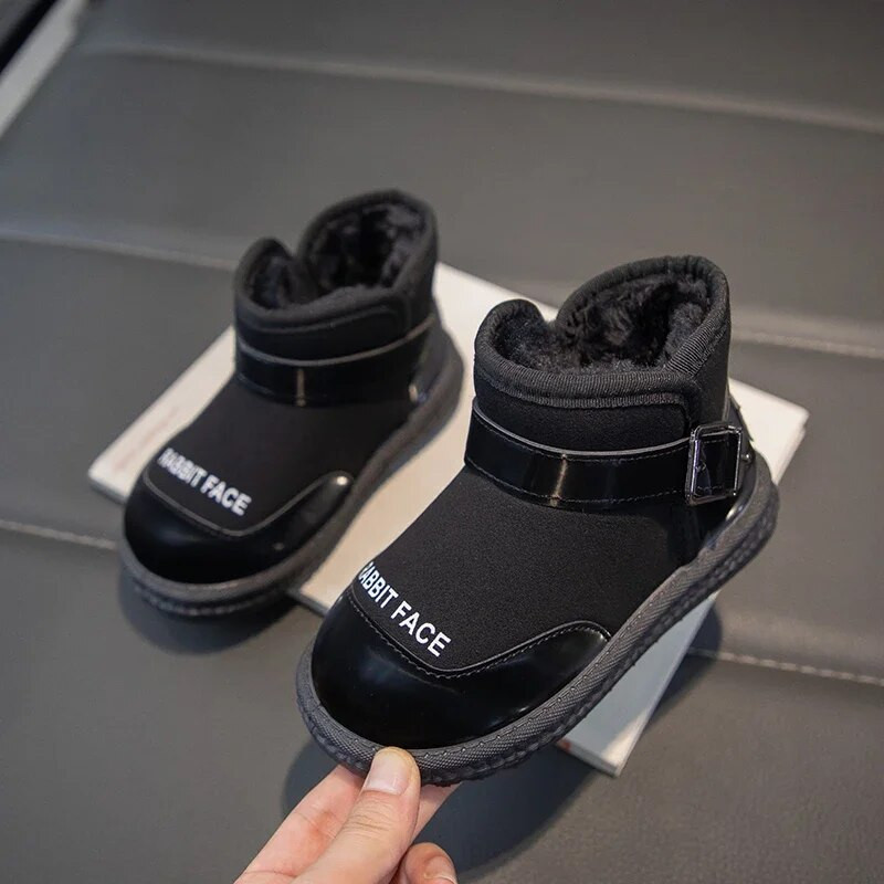 2023. aasta tüdrukute lumesaapad PU Mood puuvillased lastele Mitmekülgsed pehmed hingavad värvid Sobivad hingavad poiste lühikesed saapad libisemiskindlad