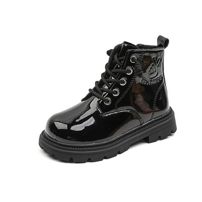 Παιδικά βρετανικά βαμβακερά κοντά μποτάκια 2023 Winter New Girls Μαύρα λεπτά βαμβακερά Παιδικά μποτάκια Drop Shipping Casual μπότες αντιολισθητικές