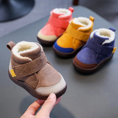 Cizme de zăpadă pentru copii Moda Copii Pantofi ocazionali Fete Băieți Cizme de zăpadă din bumbac Cizme pentru copii Băiat Iarnă Bumbac Pantofi caldi de pluș