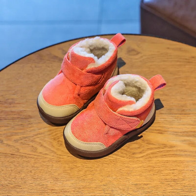 Cizme de zăpadă pentru copii Moda Copii Pantofi ocazionali Fete Băieți Cizme de zăpadă din bumbac Cizme pentru copii Băiat Iarnă Bumbac Pantofi caldi de pluș