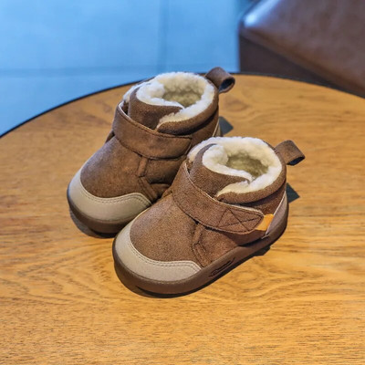 Cizme de zăpadă pentru copii Moda Copii Pantofi ocazionali Fete Băieți Cizme de zăpadă din bumbac Cizme pentru copii Băiat Iarnă Bumbac Pantofi caldi de pluș