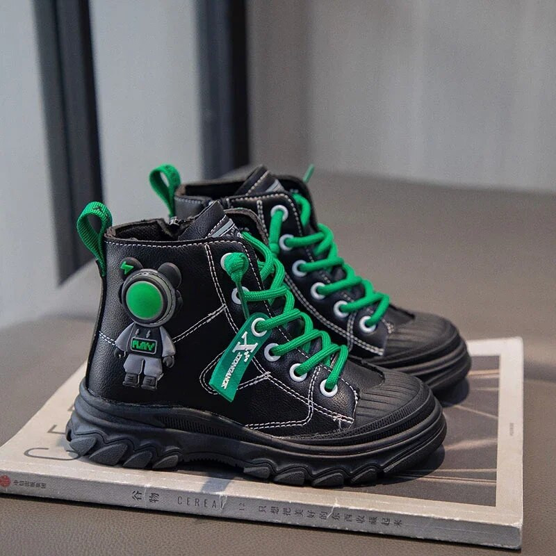 Visokokvalitetne dječje čizme s platformom, modni crtani dizajn, čizme za malu djevojčicu, udobne proljetne jesenske dječje cipele za dječake