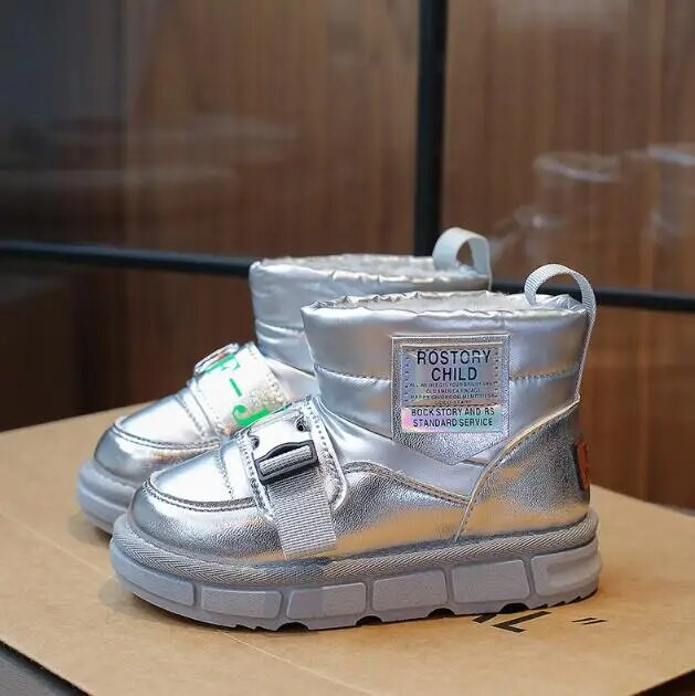 Korea stiilis lumesaapad lastele Paksud soojad talvejalatsid lastele Pehmed plüüsist puuvillased lumesaapad Poistele Tüdrukutele Moodsad saapad