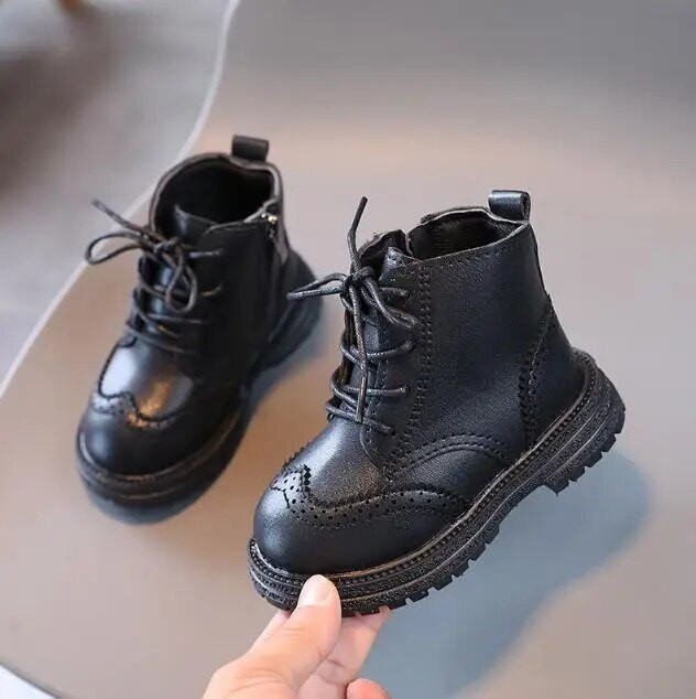 Mergaičių berniukų kulkšnies batai rudens žiemos mados sniego batai Gražūs princesės neslystantys batai vaikams Vaikiški sportiniai batai