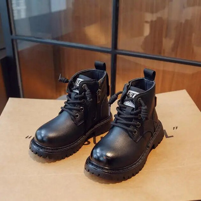 Tüdrukute lumesaapad 2023, uued ühevärvilised Suurbritannia stiilis klassikalised poiste poolsaapad Laste mitmekülgsed lumekingad kooliks