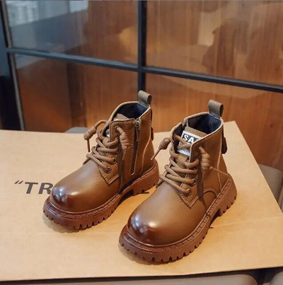 Tüdrukute lumesaapad 2023, uued ühevärvilised Suurbritannia stiilis klassikalised poiste poolsaapad Laste mitmekülgsed lumekingad kooliks