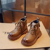 Mergaičių madingi batai 2023 m. Nauji juodi minkšti sniego batai neslystantys vaikiški odiniai šilti batai princesės vaikiški sportiniai batai berniukams sportbačiai