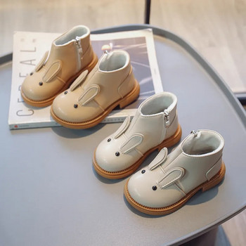 Παιδικές μπότες Νέα 2024 Winter Cartoon Rabbit Cute Children Κοντές μπότες Παιδικές Υπέροχες βελούδινες ζεστές μπότες για αγόρια για κορίτσια Παπούτσια νήπιο