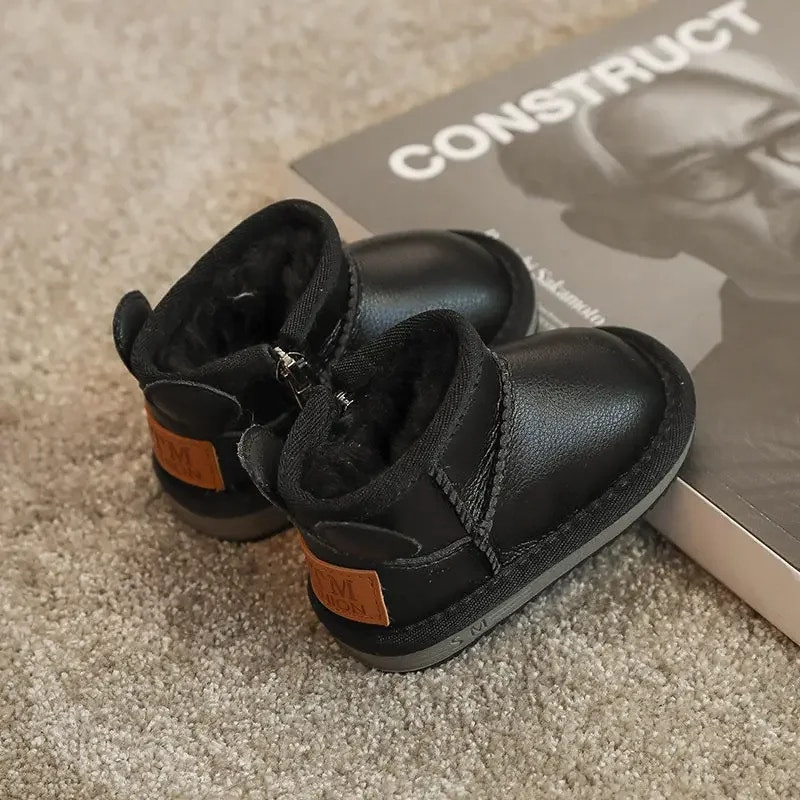 Nove tople dječje čizme za snijeg. Dječje pamučne cipele sa slatkim medvjedićima, zimske neklizajuće mekane čizme, debele pamučne cipelice od pliša za malu djecu