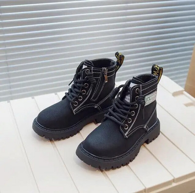 Φθινόπωρο Χειμώνας Κορίτσια Παιδικά Μποτάκια Χιονιού Αγόρια Δερμάτινα Μποτάκια Λούτρινα Μόδα Αδιάβροχα Αντιολισθητικά Ζεστά Παπούτσια Χιονιού για Παιδικά Αθλητικά Παπούτσια