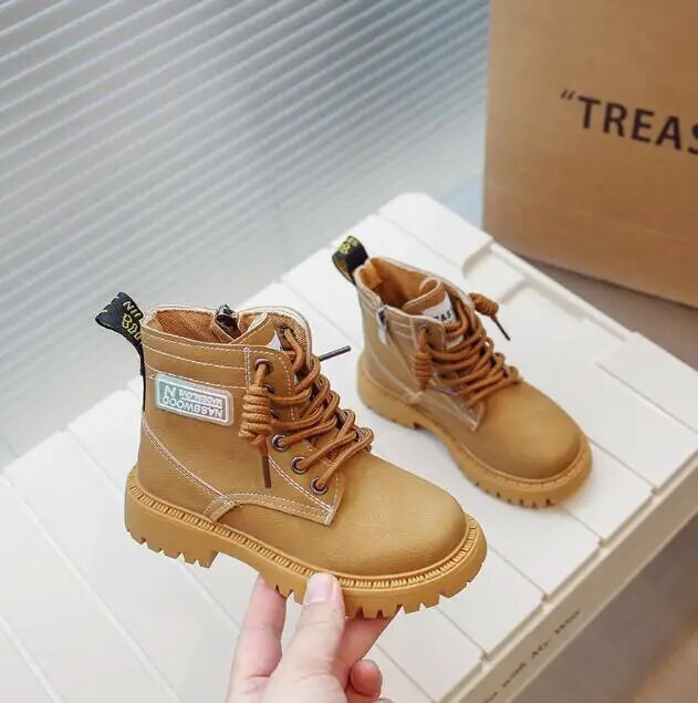 Φθινόπωρο Χειμώνας Κορίτσια Παιδικά Μποτάκια Χιονιού Αγόρια Δερμάτινα Μποτάκια Λούτρινα Μόδα Αδιάβροχα Αντιολισθητικά Ζεστά Παπούτσια Χιονιού για Παιδικά Αθλητικά Παπούτσια