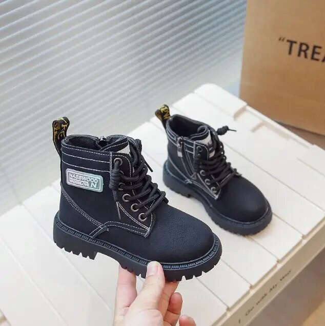 Φθινόπωρο Χειμώνας Κορίτσια Παιδικά Μποτάκια Χιονιού Αγόρια Δερμάτινα Μποτάκια Λούτρινα Μόδα Αδιάβροχα Αντιολισθητικά Ζεστά Παπούτσια Χιονιού για Παιδικά Αθλητικά Παπούτσια