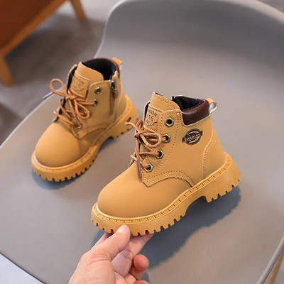 Cizme băieți Moda fete Copii Pantofi ocazional Pantofi de exterior pentru bebeluși Anti-alunecare Impermeabil încălțăminte pentru copii Pantofi Cizme goale contrastante