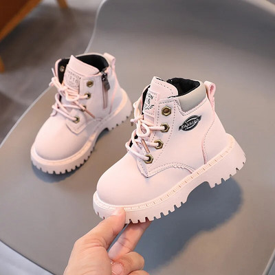Cizme băieți Moda fete Copii Pantofi ocazional Pantofi de exterior pentru bebeluși Anti-alunecare Impermeabil încălțăminte pentru copii Pantofi Cizme goale contrastante