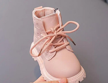 Bota Παιδικές μπότες Παιδικές μπότες μόδας φθινόπωρο χειμώνα για αγόρια Βρετανικές βελούδινες κοντές μπότες για κορίτσια Γαλλικές μπότες για αγόρι/ κορίτσια Παιδικά παπούτσια