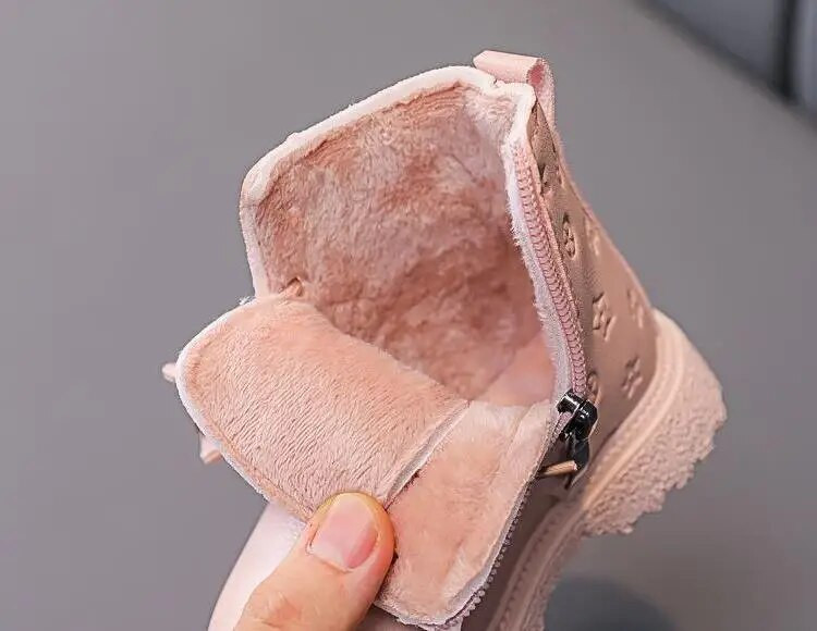 Bota vaikiški batai vaikiški madingi batai rudens žiemos berniukams britiški pliušiniai trumpi batai mergaitei prancūziški berniukų / mergaičių batai vaikiški batai