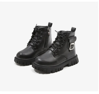 Talvised uued lastesaapad tüdrukutele Mood Klassikalised lühikesed saapad Kooliõpilastele Libisemisvastased Lapsed Vabaajajalatsite tasku poistele