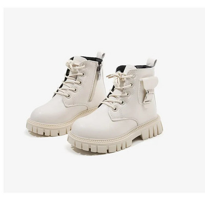 Talvised uued lastesaapad tüdrukutele Mood Klassikalised lühikesed saapad Kooliõpilastele Libisemisvastased Lapsed Vabaajajalatsite tasku poistele