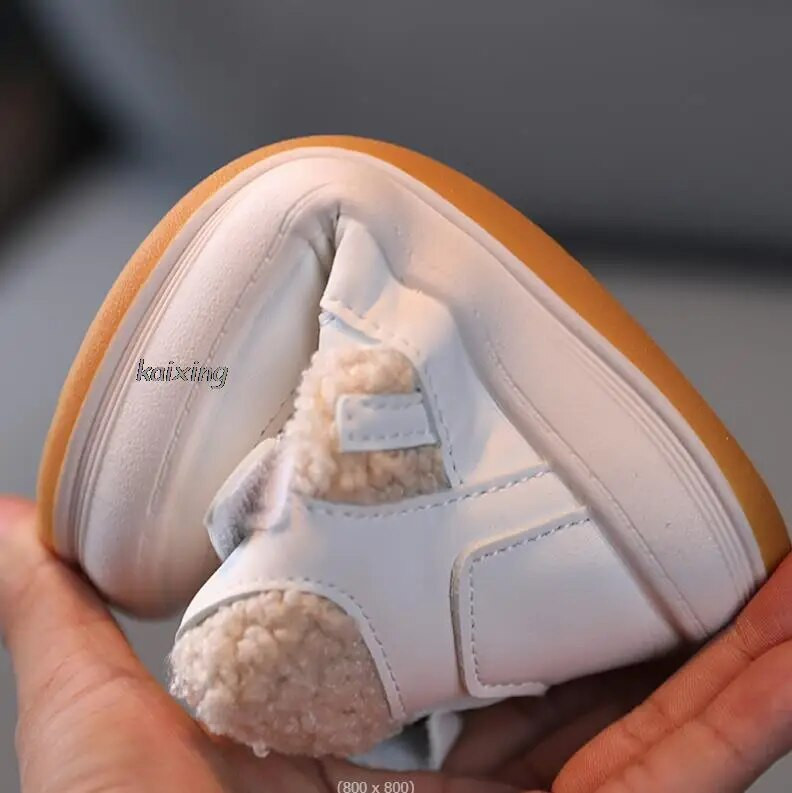 Uued sügis-/talvised lastesaapad poistele Soojad plüüs kummitallaga Väikelapsed Laste Tossud Moodsad Tüdrukute Saapad 22-31