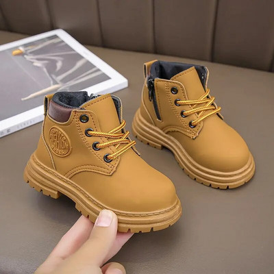 21-36 Children`s Shoes Unisex Children Fashion Ankle Boots Kids Boots for Boys Girls Brand New Rubber Boots Toddlers