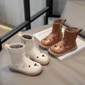 2024. aasta uued laste lühikesed saapad, soojad plüüssaapad Multikad Loomad Armsad poisid Tüdrukud Lihtsad libisemiskindlad Lastele mõeldud puuvillased saapad