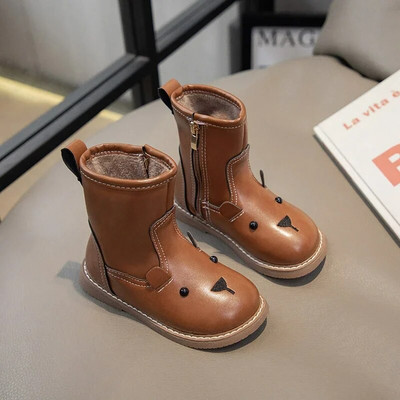 2024. aasta uued laste lühikesed saapad, soojad plüüssaapad Multikad Loomad Armsad poisid Tüdrukud Lihtsad libisemiskindlad Lastele mõeldud puuvillased saapad