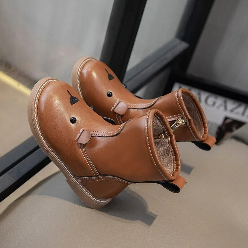 2024. aasta uued laste lühikesed saapad, soojad plüüssaapad Multikad Loomad Armsad poisid Tüdrukud Lihtsad libisemiskindlad Lastele mõeldud puuvillased saapad